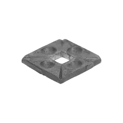DOPREDAJ: Pätka 70x70x8 mm, otvor 21mm DOPREDAJ: Pätka 70x70x8 mm, otvor 21mm